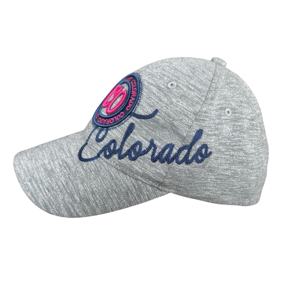 Robin Ruth Colorado Baseball Hat Grey Pink Women's Hat 6-Panel Trucker Cap Hats